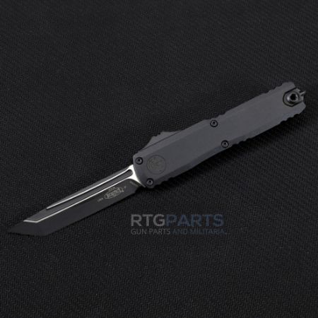Picture of MICROTECH UTX-70 GEN IV T/E OTF AUTO KNIFE, TACTICAL BLACK, 2.5" M390 TANTO, 11494-1T