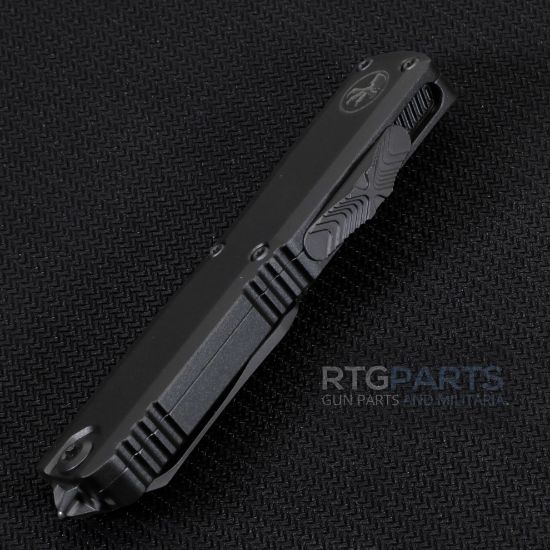 Picture of MICROTECH UTX-70 GEN IV T/E OTF AUTO KNIFE, TACTICAL BLACK, 2.5" M390 TANTO, 11494-1T