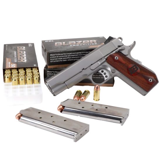 Blazer Brass 45ACP FMJ 230gr, 50rd Box, CCI, Brass cased, 45acpammoseek, 076683052308, AMMO-CCI-5230, RTG Parts