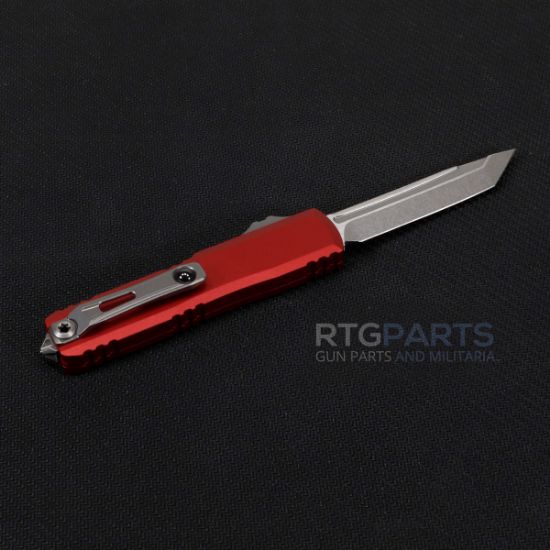 Picture of MICROTECH UTX-70 GEN IV T/E OTF AUTO KNIFE, RED, 2.5" M390 TANTO, 11494-10RD