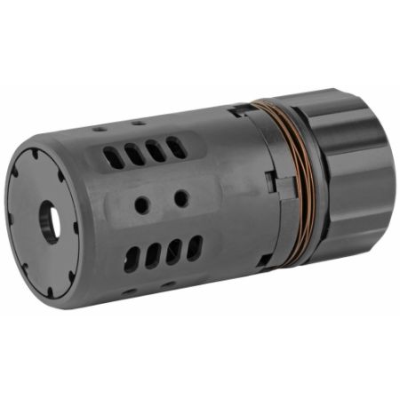 Dead Air Armament, Pyro 2.0 Enhanced Muzzle Brake, Fits Dead Air Key Brake or Flash Hider, Black, 9MM, 810128160896, MIS-DA202A, RTG Parts