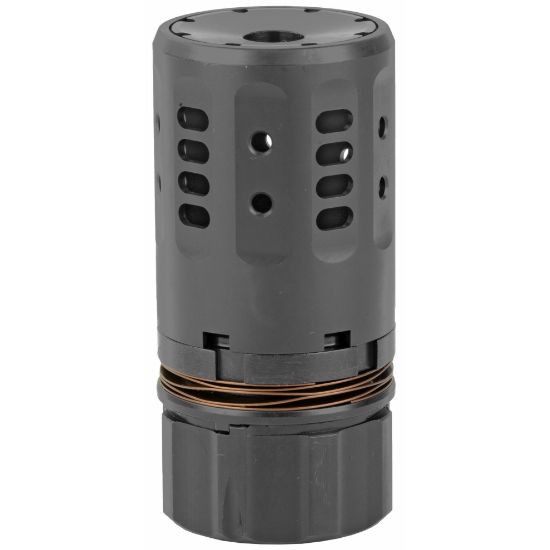 Dead Air Armament, Pyro 2.0 Enhanced Muzzle Brake, Fits Dead Air Key Brake or Flash Hider, Black, 9MM, 810128160896, MIS-DA202A, RTG Parts