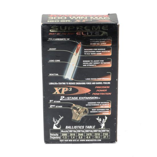 Picture of 20RD BOX OF WINCHESTER 300 WIN MAG 180GR XP3