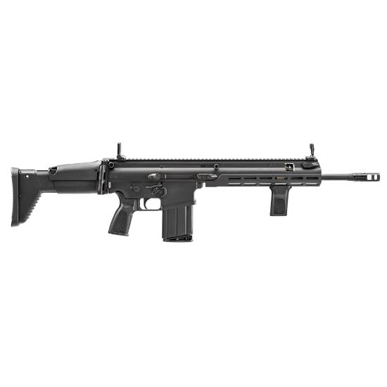 FN America, SCAR 17S, Semi-automatic Rifle, 308 Winchester/7.62 NATO, 16.25" Barrel, Black, Adjustable Stock, M-LOK Rail System, 20 Rounds, Includes Vertical Foregrip, Piston Removal Tool, and Soft Case with Modular Inserts, 845737019723, FFL-FN-38-102017-100, RTG Parts