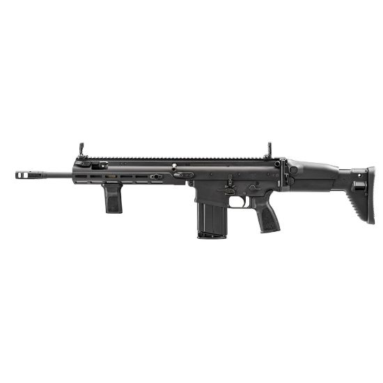 FN America, SCAR 17S, Semi-automatic Rifle, 308 Winchester/7.62 NATO, 16.25" Barrel, Black, Adjustable Stock, M-LOK Rail System, 20 Rounds, Includes Vertical Foregrip, Piston Removal Tool, and Soft Case with Modular Inserts, 845737019723, FFL-FN-38-102017-100, RTG Parts