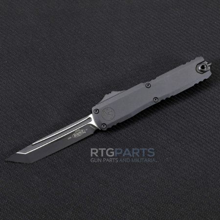 Picture of MICROTECH UTX-70 GEN IV T/E OTF AUTO KNIFE, TACTICAL BLACK, 2.5" M390 TANTO, 11494-1T