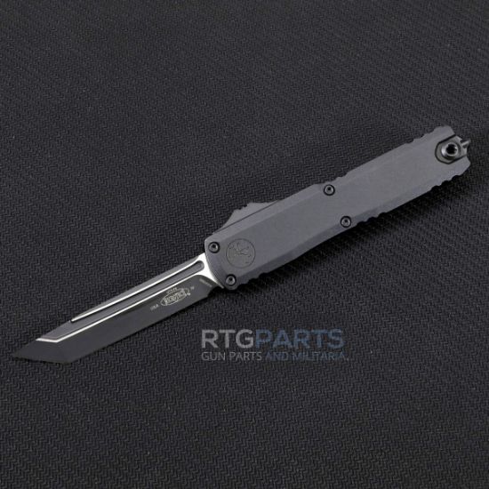 Picture of MICROTECH UTX-70 GEN IV T/E OTF AUTO KNIFE, TACTICAL BLACK, 2.5" M390 TANTO, 11494-1T