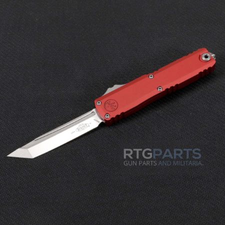Picture of MICROTECH UTX-70 GEN IV T/E OTF AUTO KNIFE, RED, 2.5" M390 TANTO, 11494-10RD
