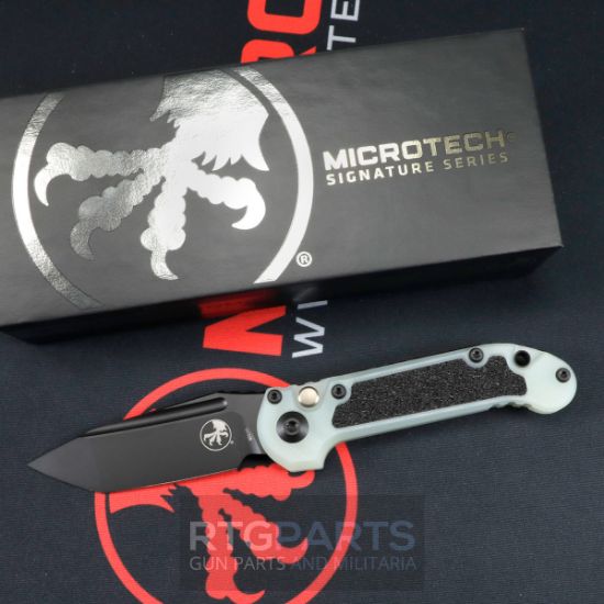 Picture of MICROTECH LUDT GEN III AUTO KNIFE, T/E 3.5" JADE GREEN G10 TACTICAL BLACK, 1136-1GTJGS-X4