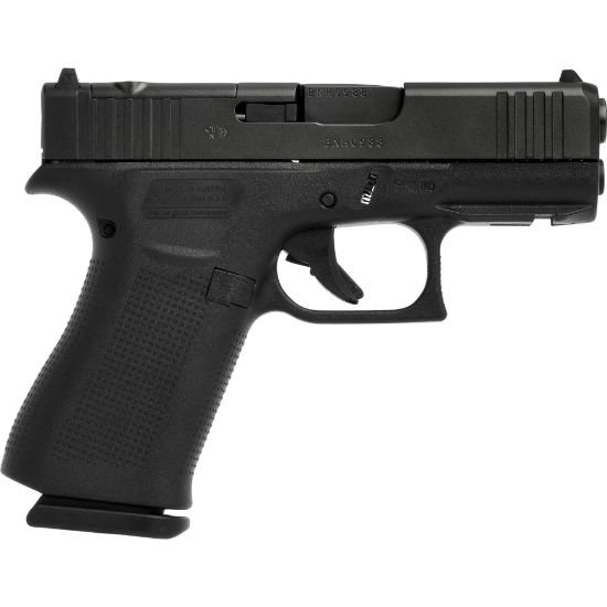 GLOCK, 43X M.O.S., Striker Fired, Semi-automatic, Polymer Frame Pistol, Sub-Compact, 9MM, 3.41" Barrel, GLOCK Marksman Barrel, nDLC Finish, Black, No Finger Grooves, Fixed Sights, 15 Rounds, 2 Magazines, 764503072864, FFL-GLOCK-UX4350203FRMOS, RTG Parts