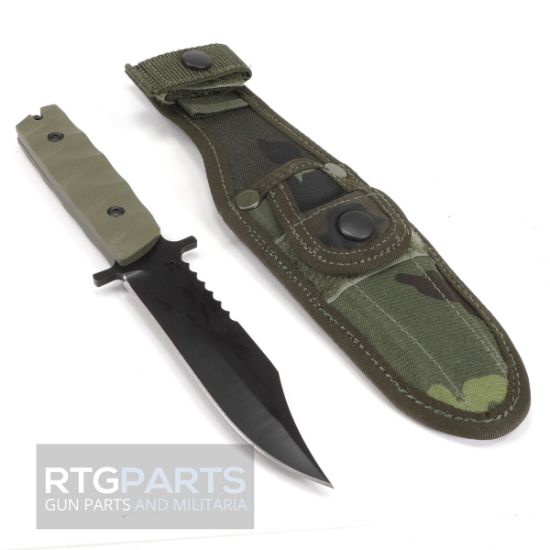 Picture of CZECH REPRO FIGHTING KNIFE W/ ORIGINAL CAMO SHEATH