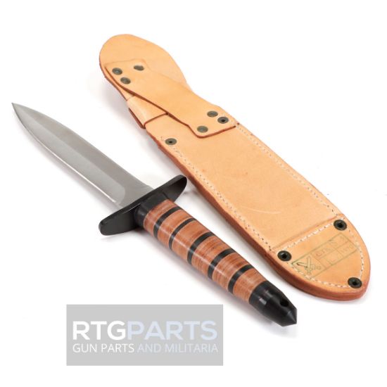 Picture of CZECH REPRO FIGHTING KNIFE W/ ORIGINAL LEATHER SHEATH