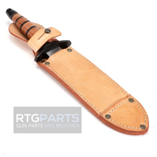 Picture of CZECH REPRO FIGHTING KNIFE W/ ORIGINAL LEATHER SHEATH