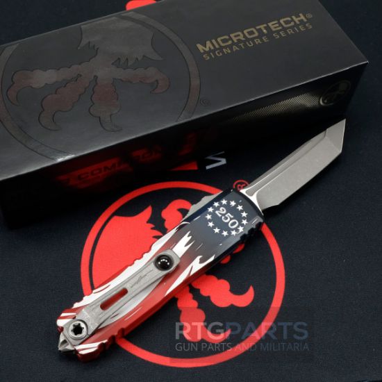 Picture of MICROTECH UTX-85 GEN IV T/E 4TH OF JULY 250TH, 3.125" M390, APOCALYPTIC, 12334-10APS-4J250