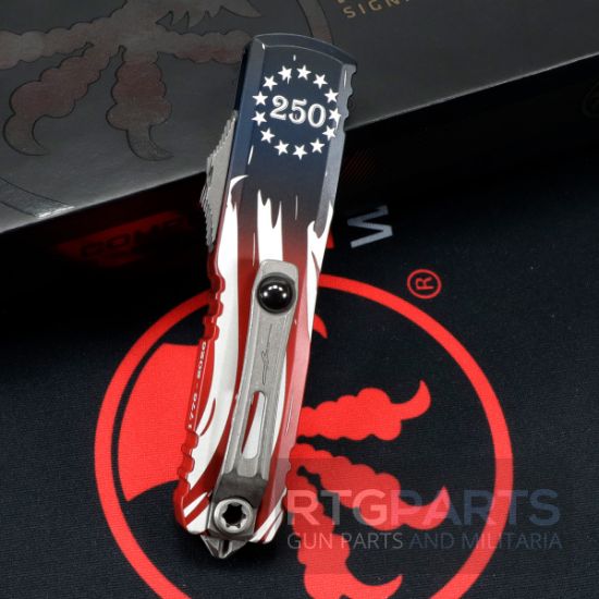 Picture of MICROTECH UTX-85 GEN IV T/E 4TH OF JULY 250TH, 3.125" M390, APOCALYPTIC, 12334-10APS-4J250