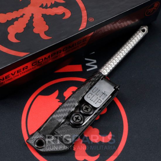 Picture of MICROTECH TAC-P MINI SPIKE PENETRATOR, KUBATON TOOL, STONEWASH W/ SHEATH, 6", 112M-10
