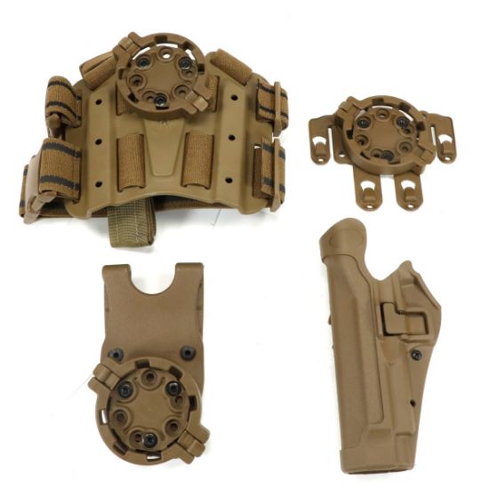 USMC Surplus, Blackhawk Serpa TAC, Fits Beretta 92 Kit, Coyote, Left Hand, New Old Stock Condition, PLT-BD-1A, RTG Parts