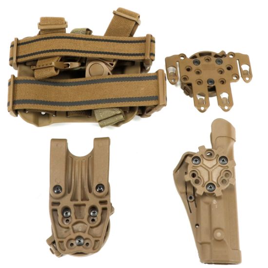 USMC Surplus, Blackhawk Serpa TAC, Fits Beretta 92 Kit, Coyote, Left Hand, New Old Stock Condition, PLT-BD-1A, RTG Parts