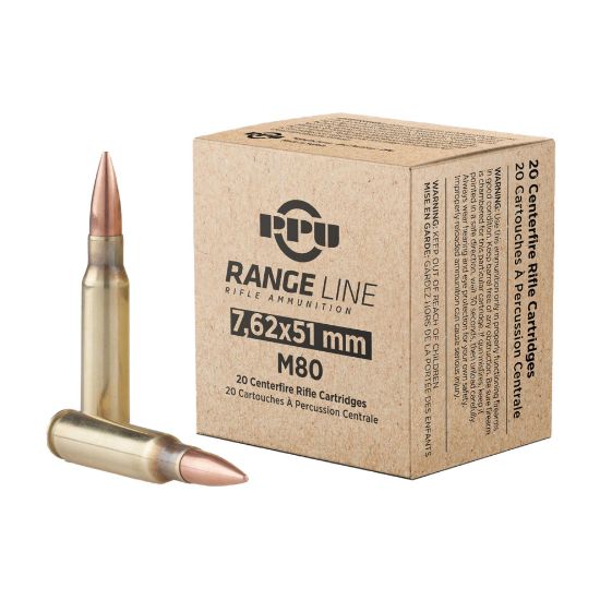 PRVI PARTIZAN 7.62NATO 145GR Full Metal Jacket Boat Tail, FMJBT, 20RD BOX, 7.62x51 NATO, 8605003819936, AMMO-PPRM762, RTG Parts