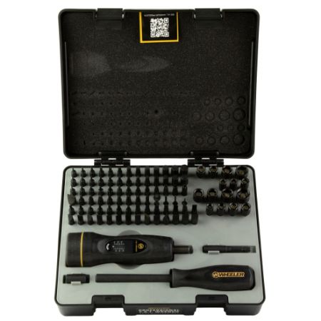 Wheeler, FAT Wrench Driver Set, Includes FAT Wrench, Bit Driver, 98 Bits and Case, Black, 661120747000, WH-4001004, RTG PARTS