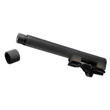 Beretta, 92FS Threaded Barrel, Barrel, 5", 1/2X28 Thread Pitch, 9MM, Matte Finish, Black, Fits Beretta 92FS, 082442976556, MIS-JB92THIT, RTG Parts