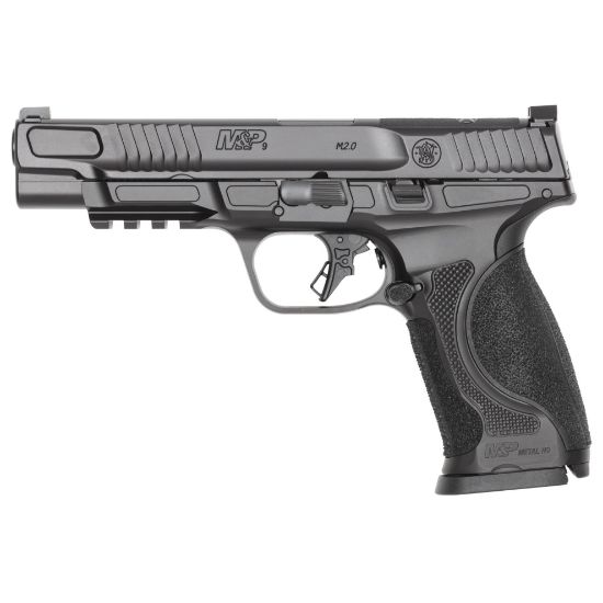 Smith & Wesson, M&P M2.0 Metal Heavy Duty, Semi-automatic, Striker Fired, Full Size, 9MM, 5" Barrel, Armornite Finish, Black, Front Night Sight, Black Rear Sight, Optics Ready, Two 17rd Magazines, 022188904888, FFL-SW-14670, RTG Parts