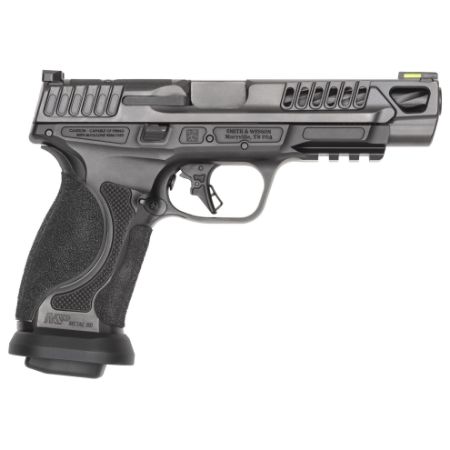 Smith & Wesson, M&P M2.0 Competitor Heavy Duty, Semi-automatic, Striker Fired, Full Size, 9MM, 5" Spiral Fluted Barrel, Armornite Finish, Black, Front Hiviz Night Sight, Black Rear Sight, Optics Ready, Four 17rd Magazines, 022188900880, FFL-SW-14068, RTG Parts