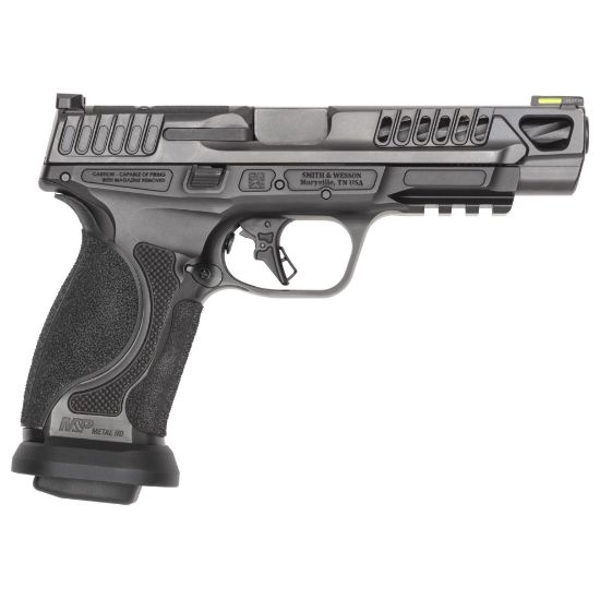Smith & Wesson, M&P M2.0 Competitor Heavy Duty, Semi-automatic, Striker Fired, Full Size, 9MM, 5" Spiral Fluted Barrel, Armornite Finish, Black, Front Hiviz Night Sight, Black Rear Sight, Optics Ready, Four 17rd Magazines, 022188900880, FFL-SW-14068, RTG Parts