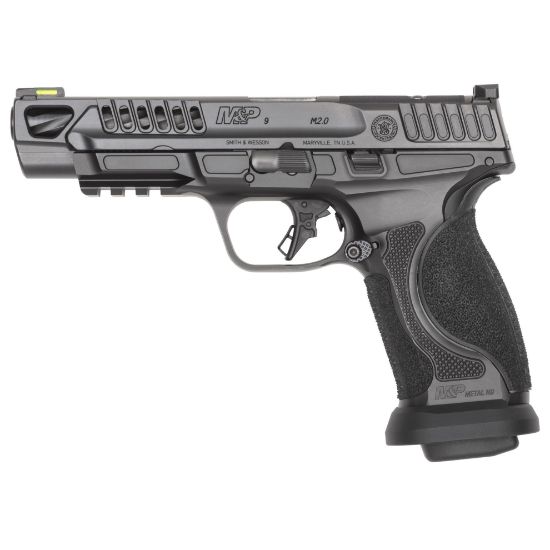 Smith & Wesson, M&P M2.0 Competitor Heavy Duty, Semi-automatic, Striker Fired, Full Size, 9MM, 5" Spiral Fluted Barrel, Armornite Finish, Black, Front Hiviz Night Sight, Black Rear Sight, Optics Ready, Four 17rd Magazines, 022188900880, FFL-SW-14068, RTG Parts