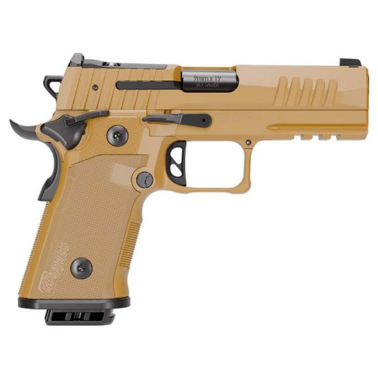 Sig Sauer, P211 GT4, Semi-automatic, Single Action Only, Metal Frame Pistol, Compact, 9MM, 4.2" Bull Barrel, Nitron Finish, Coyote, Coyote G10 Grips, Optic Ready with SIG-LOC PRO Footprint, XRAY3 Day/Night Front Sight, Black Fixed Rear Sight, Ambidextrous Safety, (2)-21 Round Magazines and (1)-17 Round Magazine, 798681740925, FFL-SIG-211CA-9-GT4-COY, RTG Parts