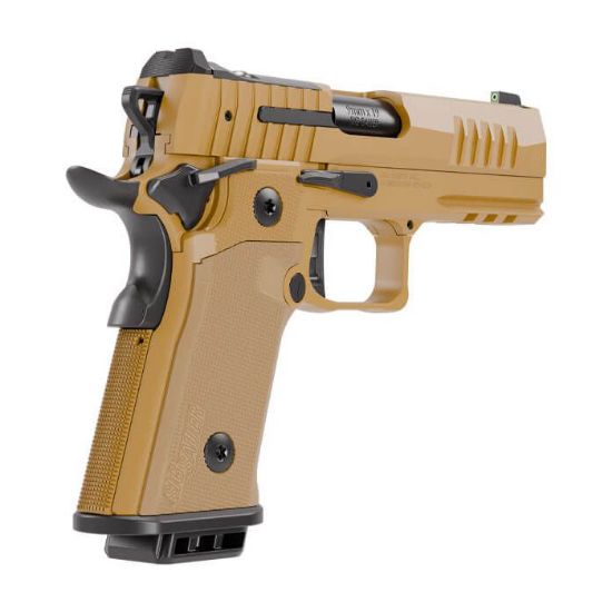 Sig Sauer, P211 GT4, Semi-automatic, Single Action Only, Metal Frame Pistol, Compact, 9MM, 4.2" Bull Barrel, Nitron Finish, Coyote, Coyote G10 Grips, Optic Ready with SIG-LOC PRO Footprint, XRAY3 Day/Night Front Sight, Black Fixed Rear Sight, Ambidextrous Safety, (2)-21 Round Magazines and (1)-17 Round Magazine, 798681740925, FFL-SIG-211CA-9-GT4-COY, RTG Parts