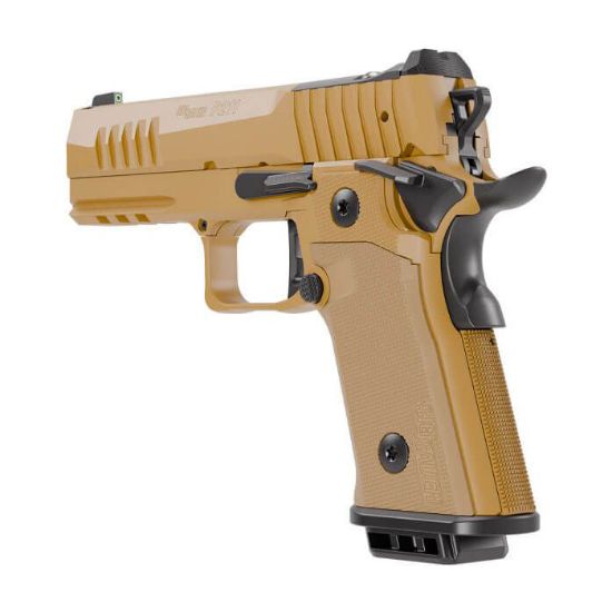 Sig Sauer, P211 GT4, Semi-automatic, Single Action Only, Metal Frame Pistol, Compact, 9MM, 4.2" Bull Barrel, Nitron Finish, Coyote, Coyote G10 Grips, Optic Ready with SIG-LOC PRO Footprint, XRAY3 Day/Night Front Sight, Black Fixed Rear Sight, Ambidextrous Safety, (2)-21 Round Magazines and (1)-17 Round Magazine, 798681740925, FFL-SIG-211CA-9-GT4-COY, RTG Parts