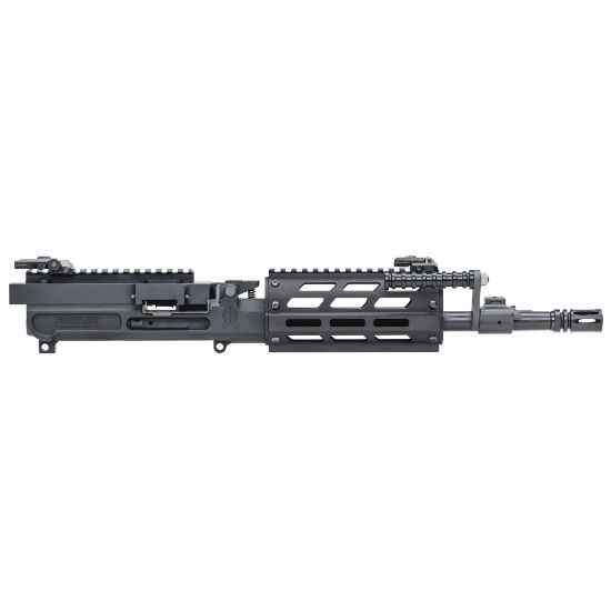 FightLite MCR Dual-Feed Upper Receiver Assembly 12.5" MLOK, Mission Configurable Rifle, 5.56 NATO, Quick-Change Barrel, Threaded 1/2X28, Fits AR-15 Lower Receiver, M-LOK Handguard, Adjustable Sight Set, Manganese Phosphate Finish, Black, Includes Buffer, Spacer, Bolt Catch, Adapter and Compensator, Includes (100)-M27 Links, 859714006347, ARR-MCR-060MS, RTG Parts