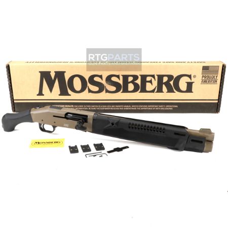 Mossberg, 990 Aftershock SPX 14.5" 5rd FDE, Pistol-Grip Shotgun, Semi-Automatic, 12 Gauge, 3" Chamber, 14.375" Barrel, Integrated Heat Shield, Fixed Choke, Flat Dark Earth, AfterShock Grip, Winged Front Fiber Optic, Optic-Ready with Shield RMSc Footprint, 5 Rounds, 015813830119, FFL-MOSSBERG-83011, RTG Parts