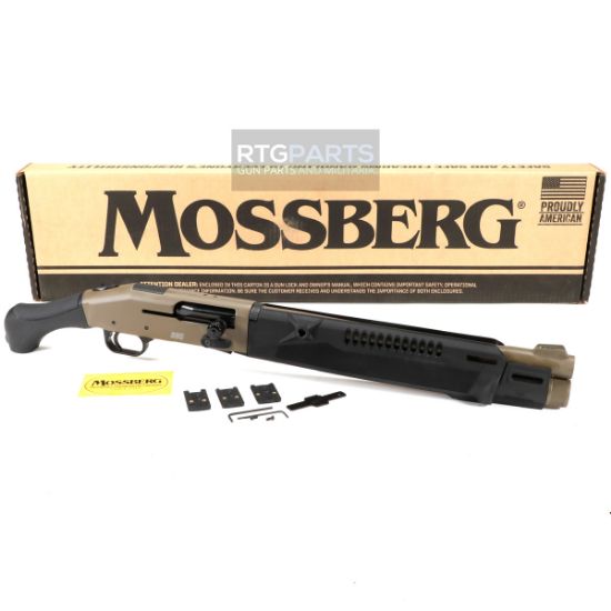 Mossberg, 990 Aftershock SPX 14.5" 5rd FDE, Pistol-Grip Shotgun, Semi-Automatic, 12 Gauge, 3" Chamber, 14.375" Barrel, Integrated Heat Shield, Fixed Choke, Flat Dark Earth, AfterShock Grip, Winged Front Fiber Optic, Optic-Ready with Shield RMSc Footprint, 5 Rounds, 015813830119, FFL-MOSSBERG-83011, RTG Parts