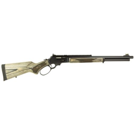 Marlin Firearms, 1895 Guide Gun, Large Loop, Lever Action Rifle, 45-70 Government, 19.10" Threaded Barrel, 11/16X24 Thread Pitch, Satin Blued, Gray/Brown Laminate Stock and Forend, Ghost Ring Rear Sight, Tritium Fiber Optic Front Sight, Crossbolt Safety, 6 Round Tubular Magazine, 736676704798, FFL-MARLIN-70479, RTG Parts