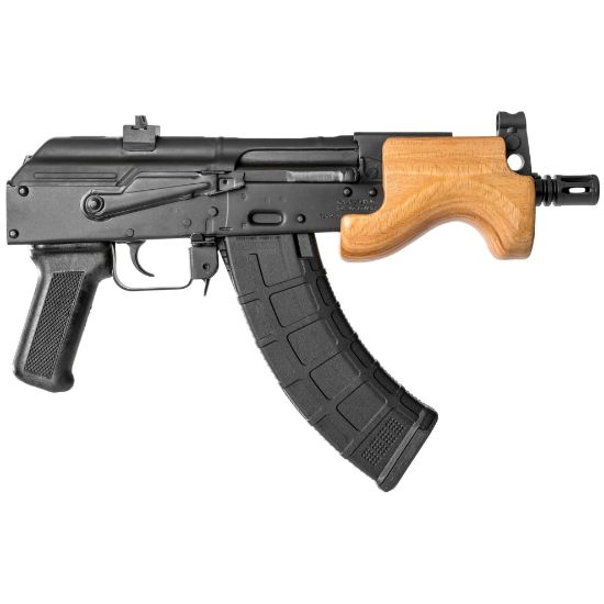 Century Arms, Micro Draco, Semi-automatic, Metal Frame Pistol, 762X39, 6.25" Barrel, Threaded M14X1 LH, Steel, Anodized Finish, Black, Polymer Grip, Hardwood Handguard, 30 Rounds, 1 Magazine, 787450232792, FFL-CENTURY-HG2797-N, RTG Parts