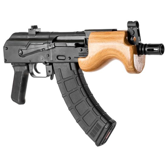 Century Arms, Micro Draco, Semi-automatic, Metal Frame Pistol, 762X39, 6.25" Barrel, Threaded M14X1 LH, Steel, Anodized Finish, Black, Polymer Grip, Hardwood Handguard, 30 Rounds, 1 Magazine, 787450232792, FFL-CENTURY-HG2797-N, RTG Parts