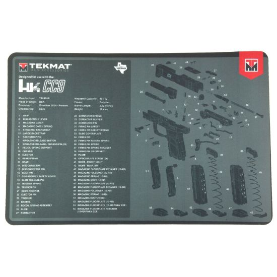 TekMat, Tekmat for HK CC9, Cleaning Mat, Black, Gun Mat, bench Mat, 198954014799, CLN-TEK-R17-HK-CC9, RTG Parts