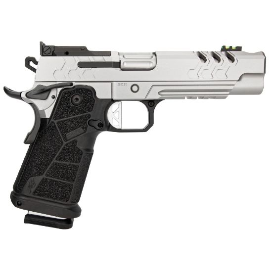 Kimber America, 2K11 Comp, Semi-automatic, 1911, Metal Frame Pistol, Full Size, 9MM, 5" Bull Barrel, Matte Finish, Stainless Steel, Integrated Compensator, Black Carbon Fiber Grips, Fiber Optic Front Sight with Adjustable Rear Sight, Optics Ready, RMR Footprint, Ambidextrous Thumb Safety, (2)-20 Round Magazines and (1)-17 Round Magazine, 669278350806, FFL-KIMBER-3500080, RTG Parts