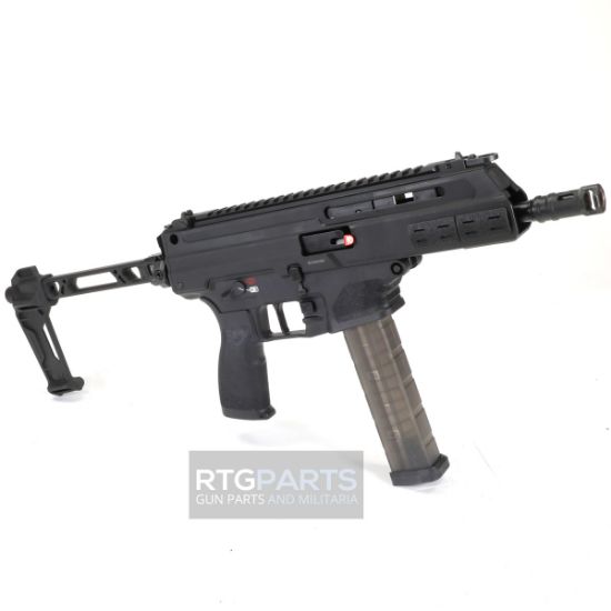 Springfield, Kuna, Semi-automatic Pistol, 40S&W, 6.125" Threaded Barrel, Roller Delayed, M-LOK Handguard, Strike Industries FSA Pistol Brace, Anodized Finish, Black, Two 30rd Magazines, 706397988975, FFL-SPRINGFIELD-KN90640B-FSA, RTG Parts