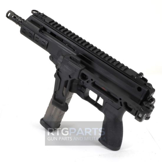Springfield, Kuna, Semi-automatic Pistol, 40S&W, 6.125" Threaded Barrel, Roller Delayed, M-LOK Handguard, Strike Industries FSA Pistol Brace, Anodized Finish, Black, Two 30rd Magazines, 706397988975, FFL-SPRINGFIELD-KN90640B-FSA, RTG Parts