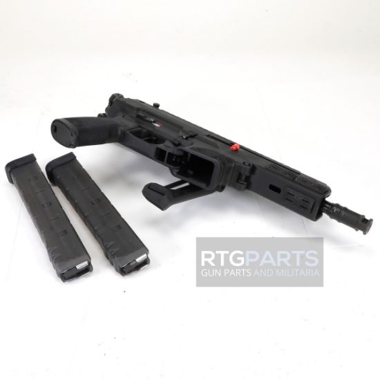 Springfield, Kuna, Semi-automatic Pistol, 40S&W, 6.125" Threaded Barrel, Roller Delayed, M-LOK Handguard, Strike Industries FSA Pistol Brace, Anodized Finish, Black, Two 30rd Magazines, 706397988975, FFL-SPRINGFIELD-KN90640B-FSA, RTG Parts