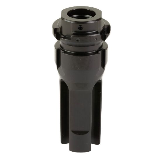 Dead Air Armament, KeyMo GOV Flash Hider, 6MM, 1/2X28 Thread Pitch, Nitride Finish, Black, 810128163972, MIS-DA301GOV, RTG Parts