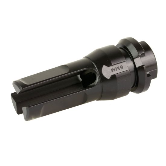 Dead Air Armament, KeyMo GOV Flash Hider, 6MM, 1/2X28 Thread Pitch, Nitride Finish, Black, 810128163972, MIS-DA301GOV, RTG Parts