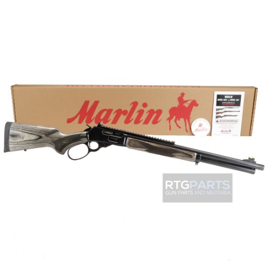 Marlin Firearms, 1895 Guide Gun, Large Loop, Lever Action Rifle, 45-70 Government, 19.10" Threaded Barrel, 11/16X24 Thread Pitch, Satin Blued, Gray/Brown Laminate Stock and Forend, Ghost Ring Rear Sight, Tritium Fiber Optic Front Sight, Crossbolt Safety, 6 Round Tubular Magazine, 736676704798, FFL-MARLIN-70479, RTG Parts