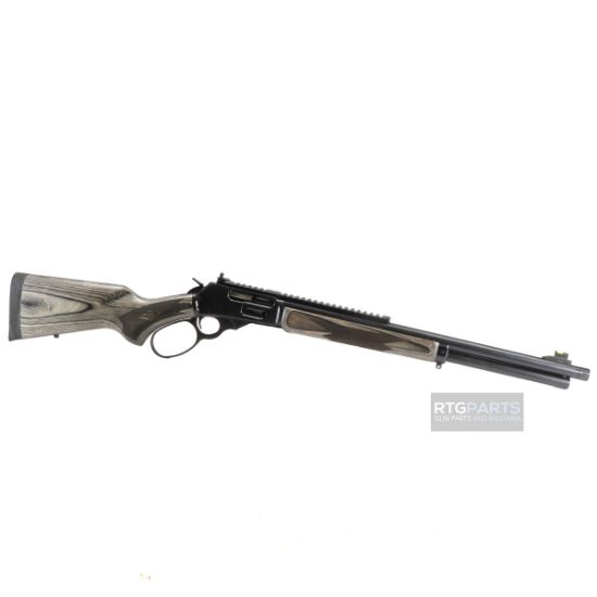 Marlin Firearms, 1895 Guide Gun, Large Loop, Lever Action Rifle, 45-70 Government, 19.10" Threaded Barrel, 11/16X24 Thread Pitch, Satin Blued, Gray/Brown Laminate Stock and Forend, Ghost Ring Rear Sight, Tritium Fiber Optic Front Sight, Crossbolt Safety, 6 Round Tubular Magazine, 736676704798, FFL-MARLIN-70479, RTG Parts