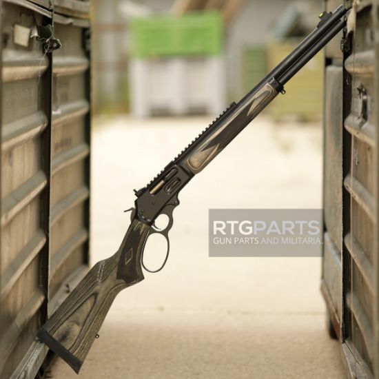 Marlin Firearms, 1895 Guide Gun, Large Loop, Lever Action Rifle, 45-70 Government, 19.10" Threaded Barrel, 11/16X24 Thread Pitch, Satin Blued, Gray/Brown Laminate Stock and Forend, Ghost Ring Rear Sight, Tritium Fiber Optic Front Sight, Crossbolt Safety, 6 Round Tubular Magazine, 736676704798, FFL-MARLIN-70479, RTG Parts