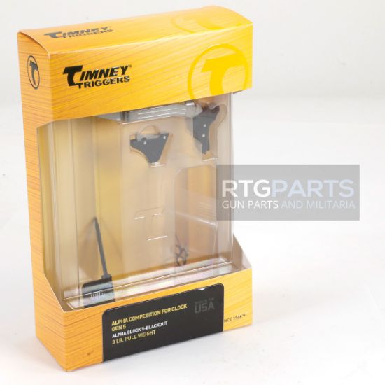 Picture of TIMNEY ALPHA COMPETITION TRIGGER, GLOCK GEN5 17/19/45/34, BLACKOUT EDITION