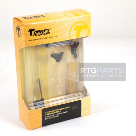 Picture of TIMNEY ALPHA COMPETITION TRIGGER, GLOCK GEN5 20/21, BLACKOUT EDITION